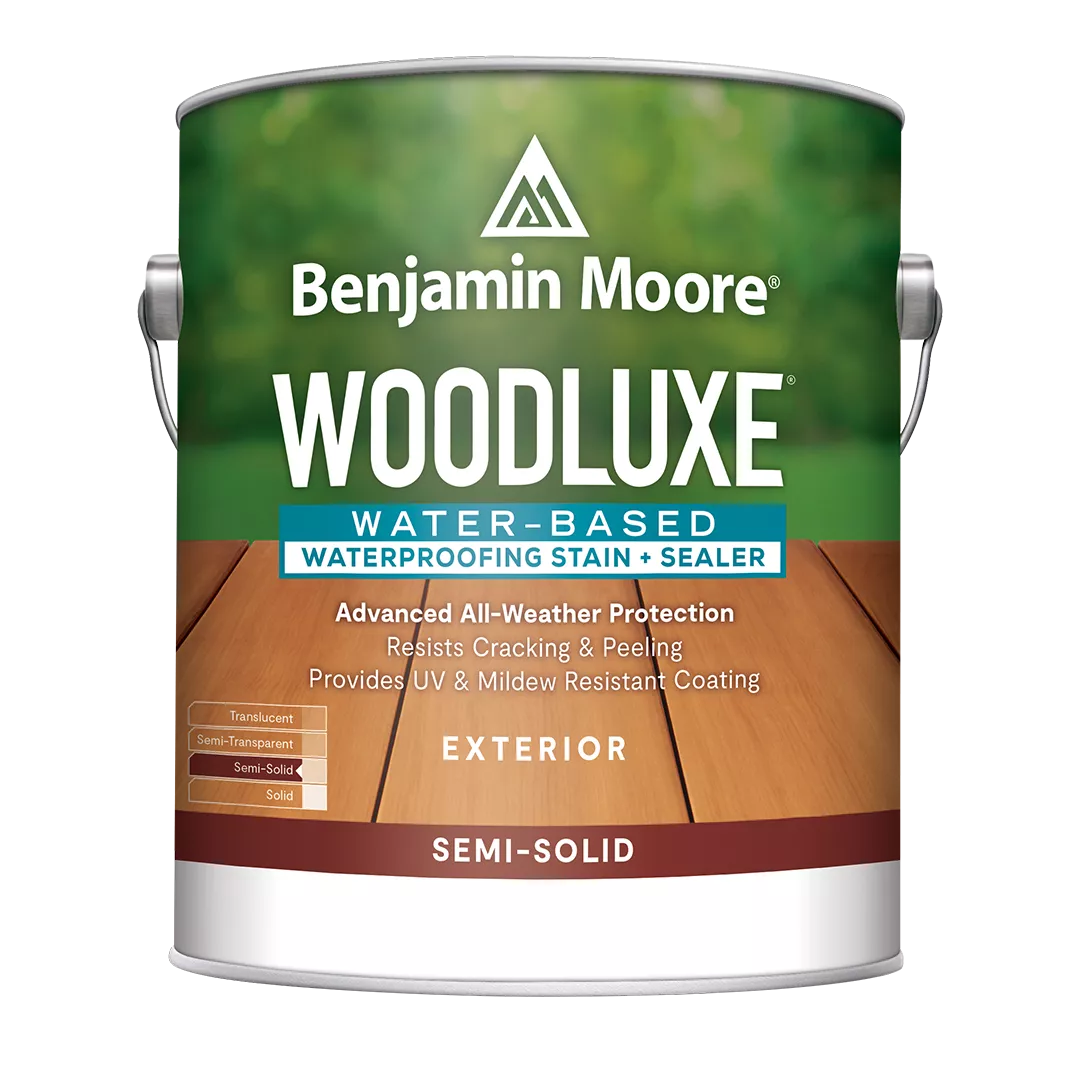 Harrison Paint Supply The ultimate protection for outdoor beauty. An innovative line of water-based exterior stains, Woodluxe sets your staining projects up for success. Ideal for a variety of woods like cedar, pine, pressure treated southern yellow pine (PTSYP), and redwood.boom